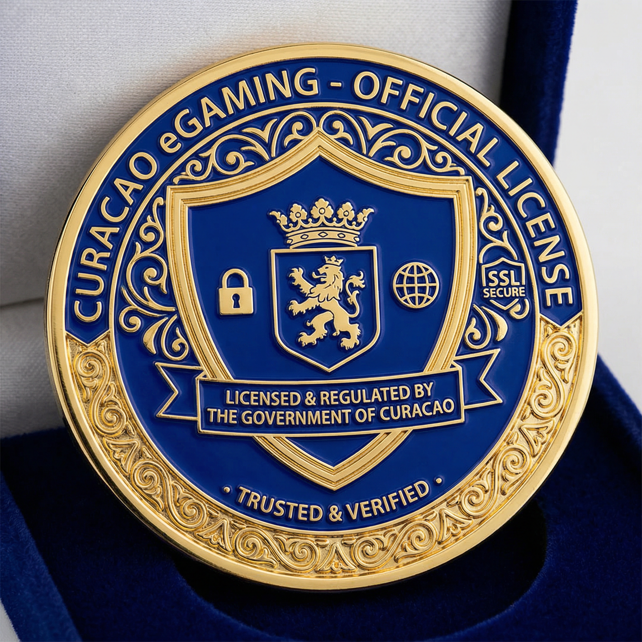 炸金花游戏库拉索eGaming牌照徽章